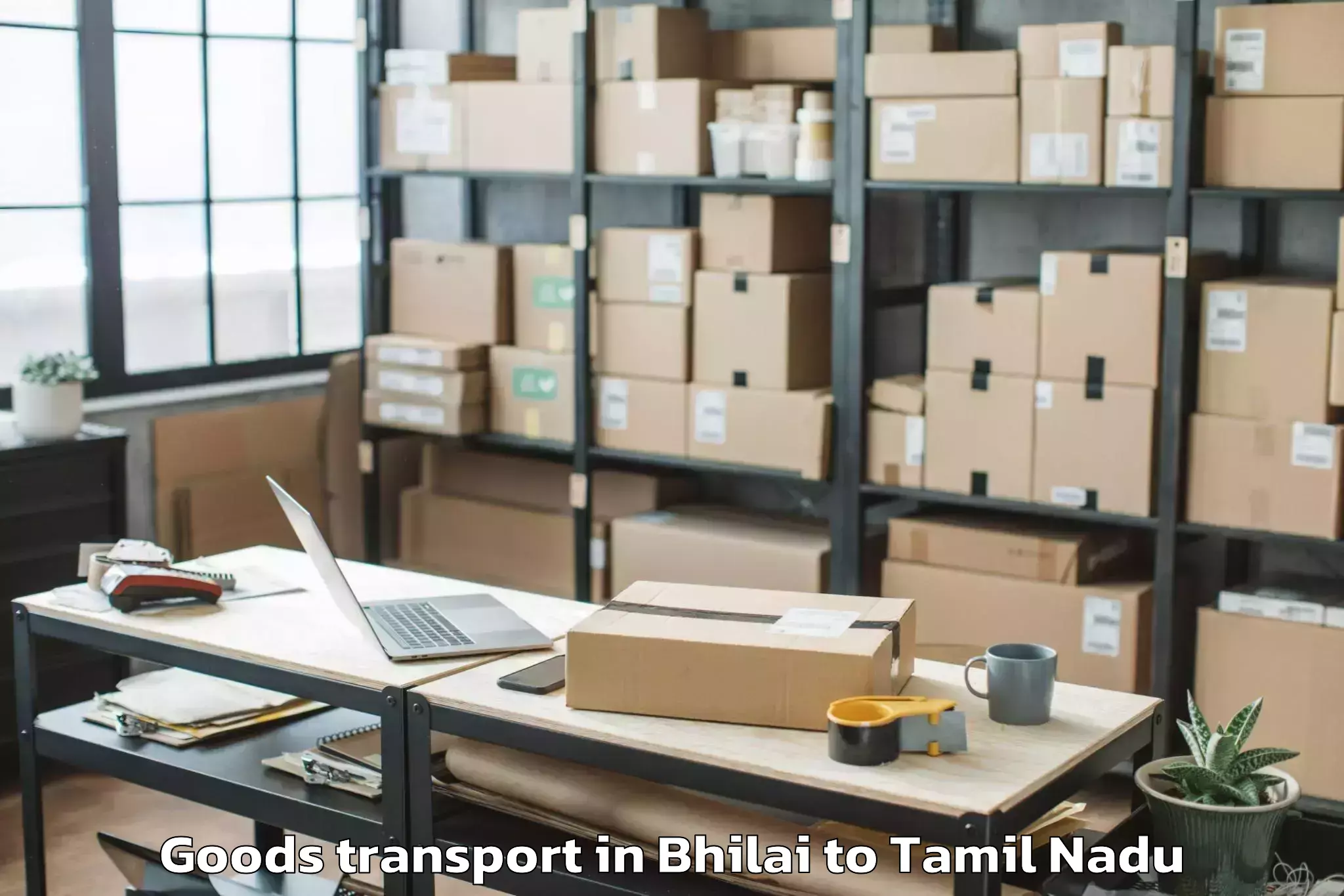 Trusted Bhilai to Ambasamudram Goods Transport